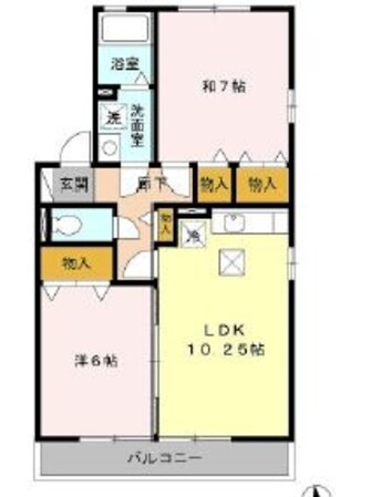 リビングタウン横須賀南Ｃ棟の物件間取画像